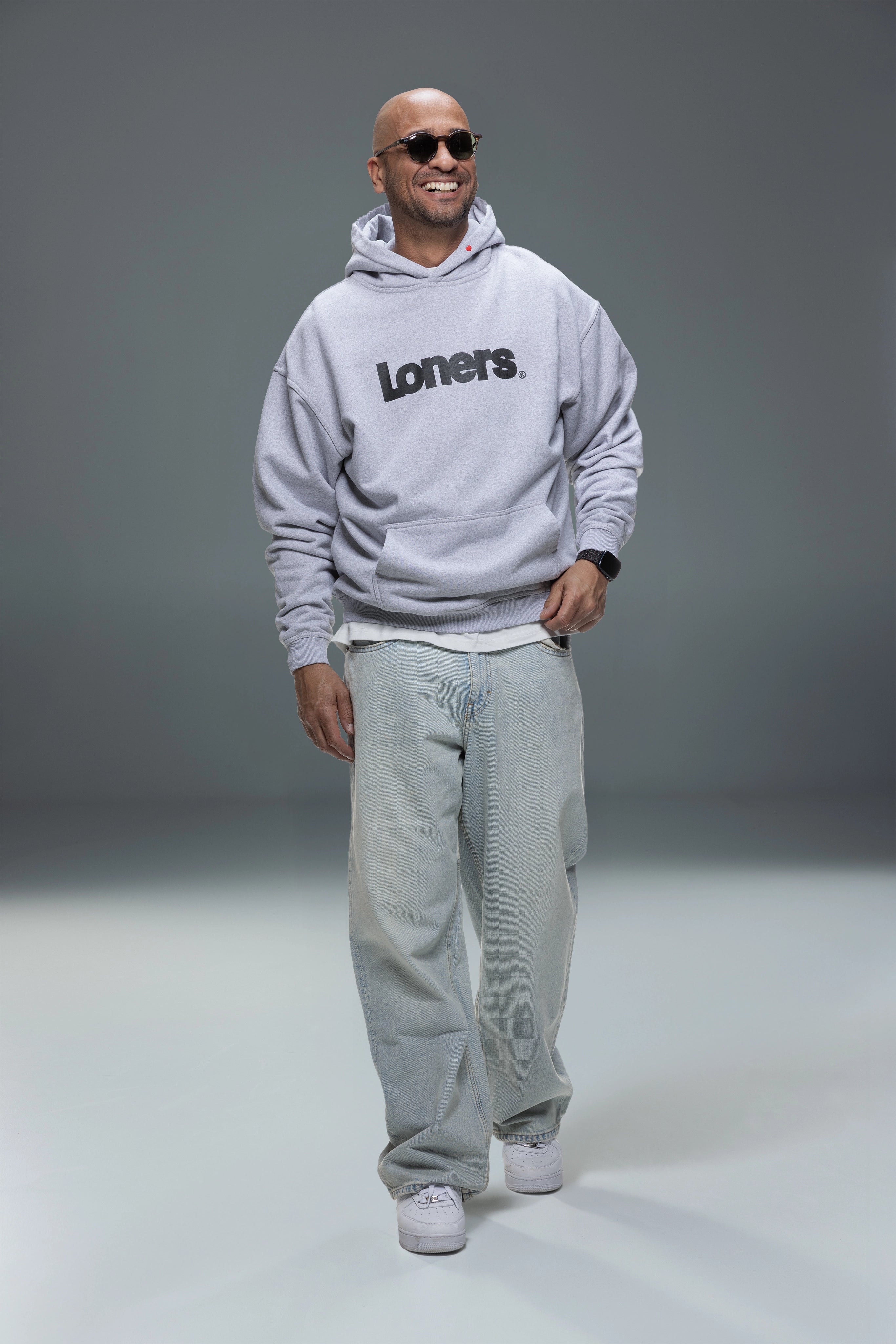 SLATE HOODIE GREY MELANGE