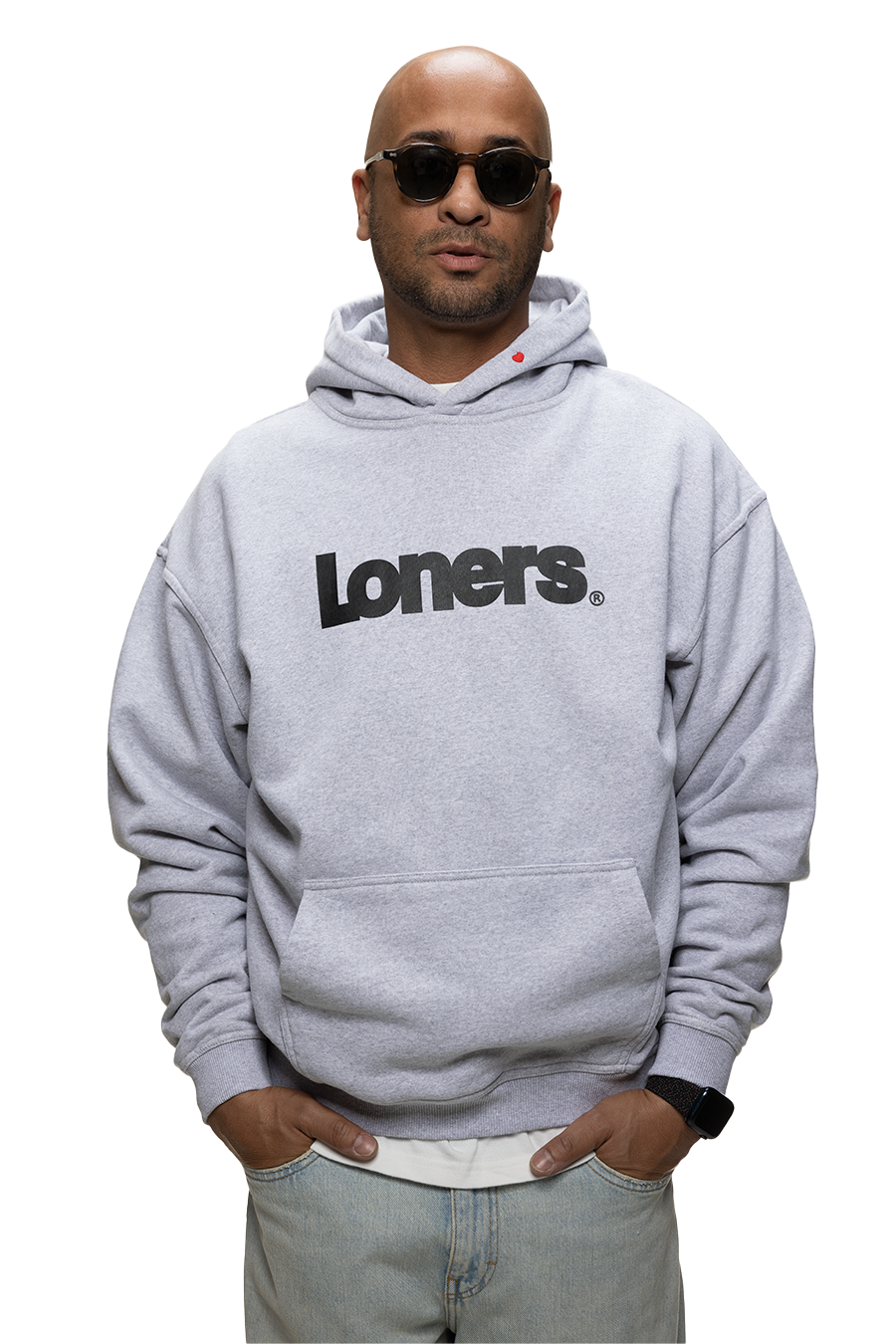 SLATE HOODIE GREY MELANGE